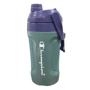 Champion 40 Oz Teal & Purple Shaker Bottle With Flip Lid And Carry Handle